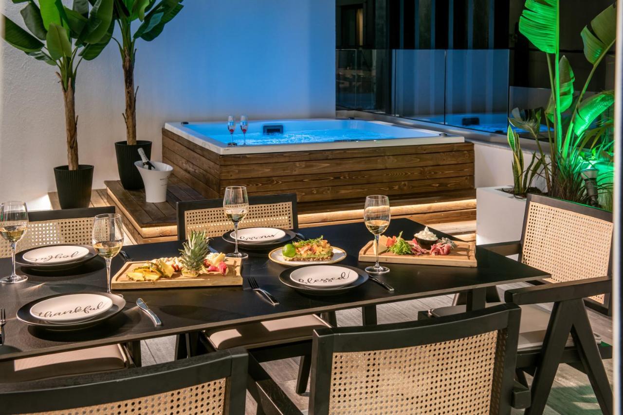 Maison Aqua Suite With Private Mini Pool Jacuzzi Limenas Chersonisou Exterior foto